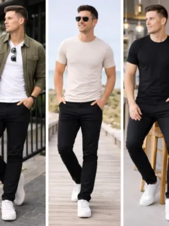 Alternative view of Calça Sarja Preta Masculina ViaEstilo Conforto Estilo Black