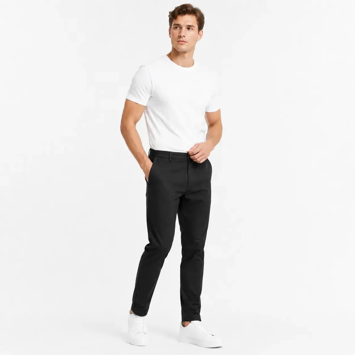 Calça Masculina Sarja Bolso Embutido e Bolso Faca Premium