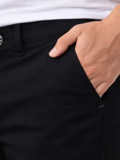Calça Masculina Sarja Preta Skiny Casual Tendência