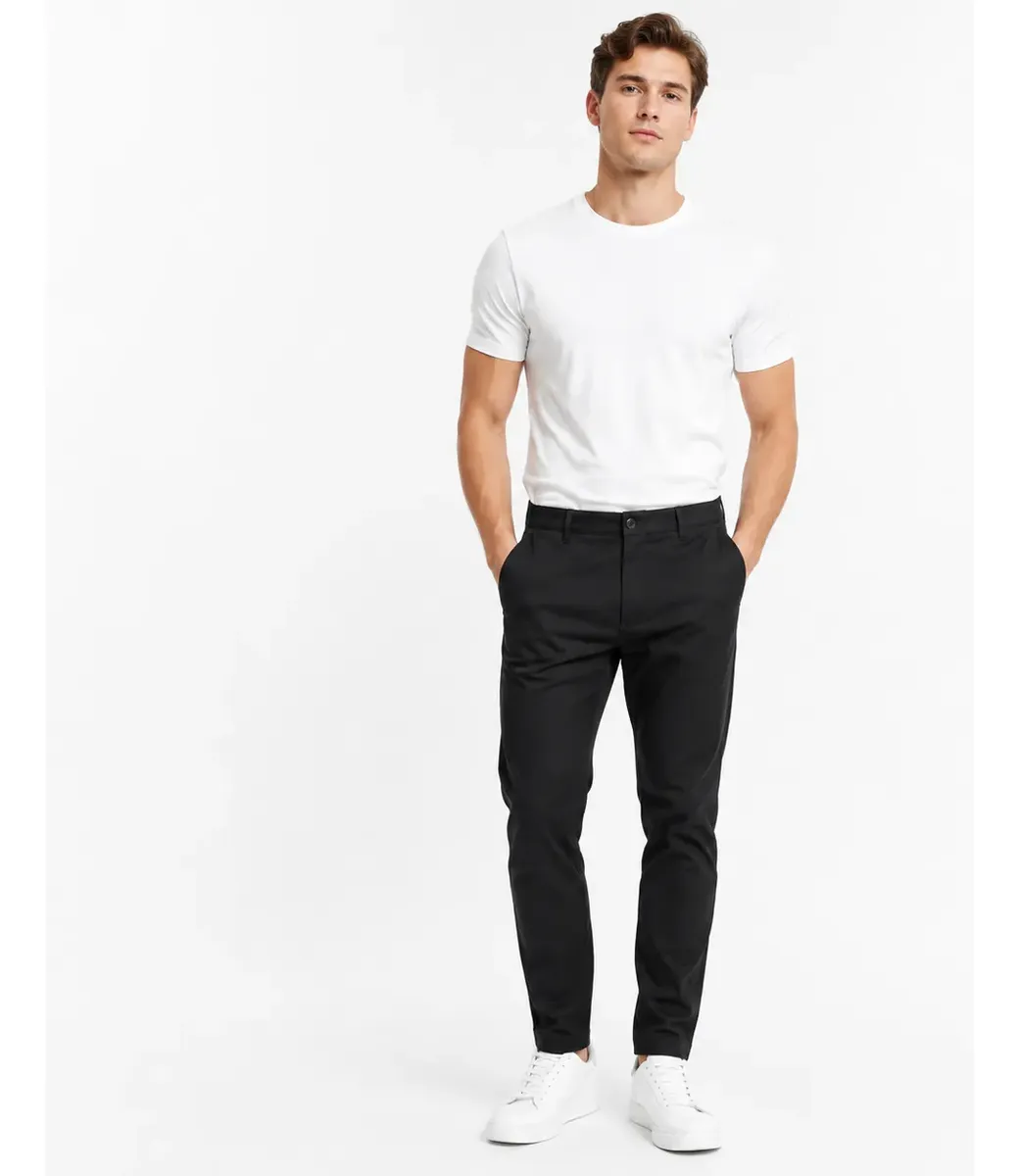 Calça Masculina Sarja Bolso Embutido e Bolso Faca Premium - Imagem 10