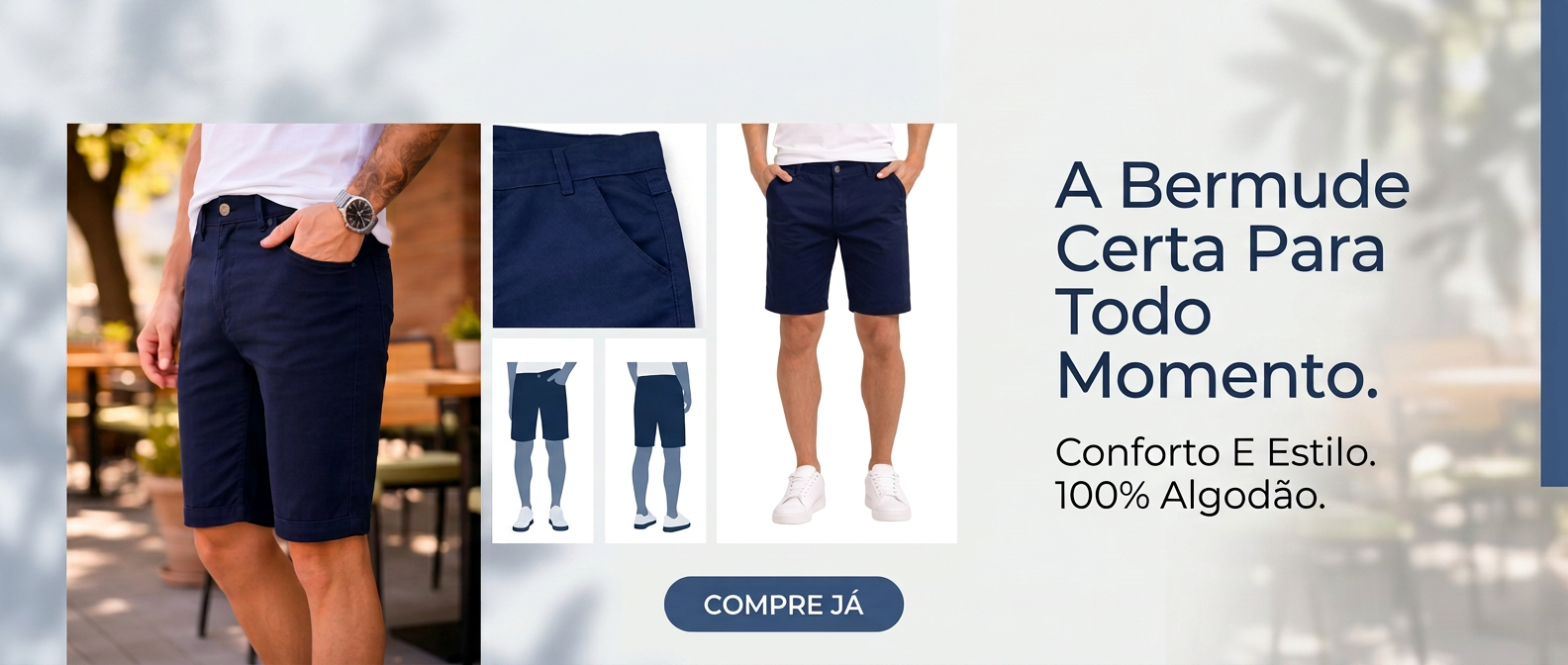 bermuda sarja masculina original