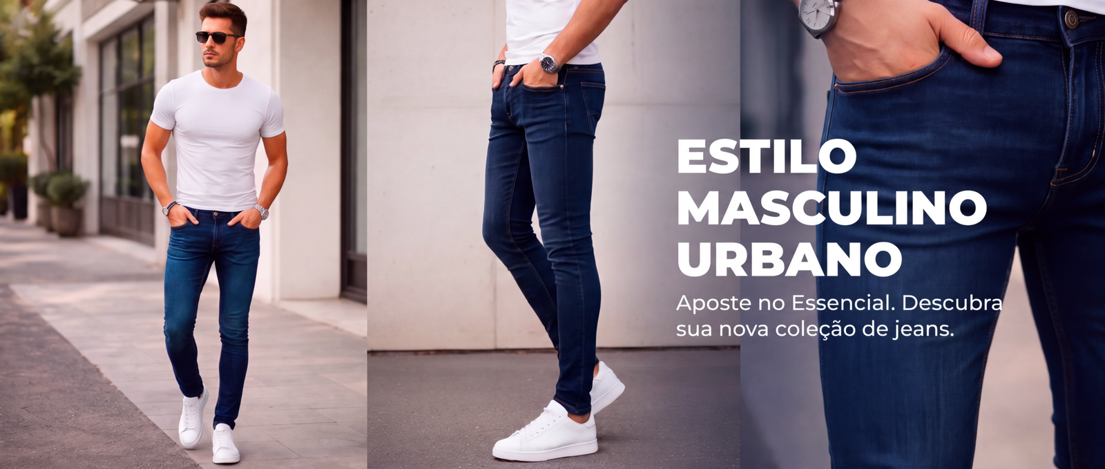 calça jeans masculina slim